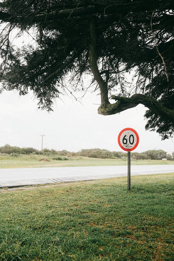 Speed Limit on Road Sign