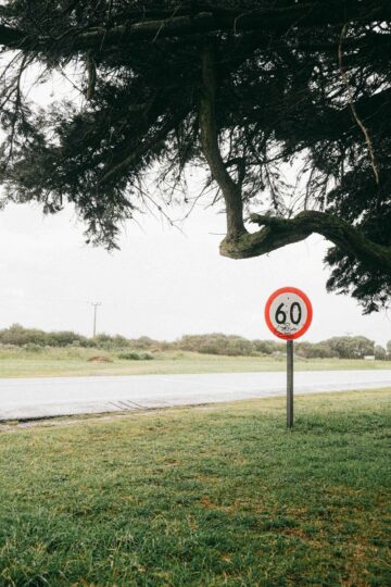 Speed Limit on Road Sign